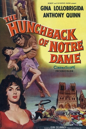 노틀담의 꼽추. The Hunchback Of Notre Dame (안소니 퀸, 지나 롤로브리지다) 앨범 표지